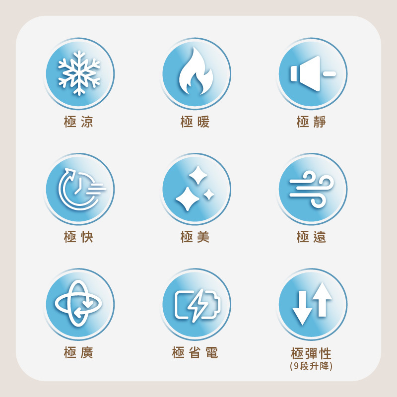 【SANSUI山水】3D全方位立式循環扇SDF-9UK