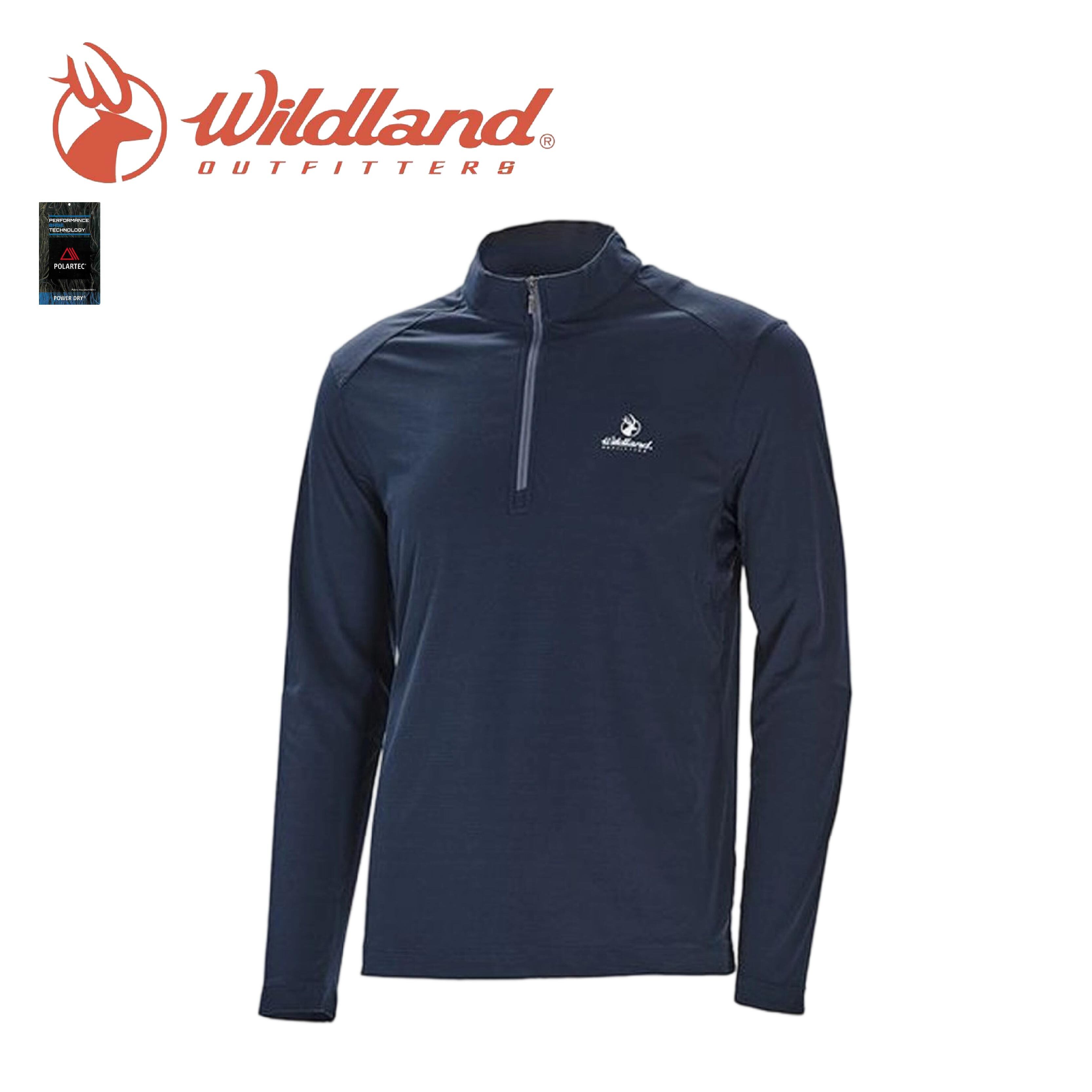 Wildland 荒野 Polartec pd格狀抗臭zip長袖衣 男款 (2色) 11WP1620