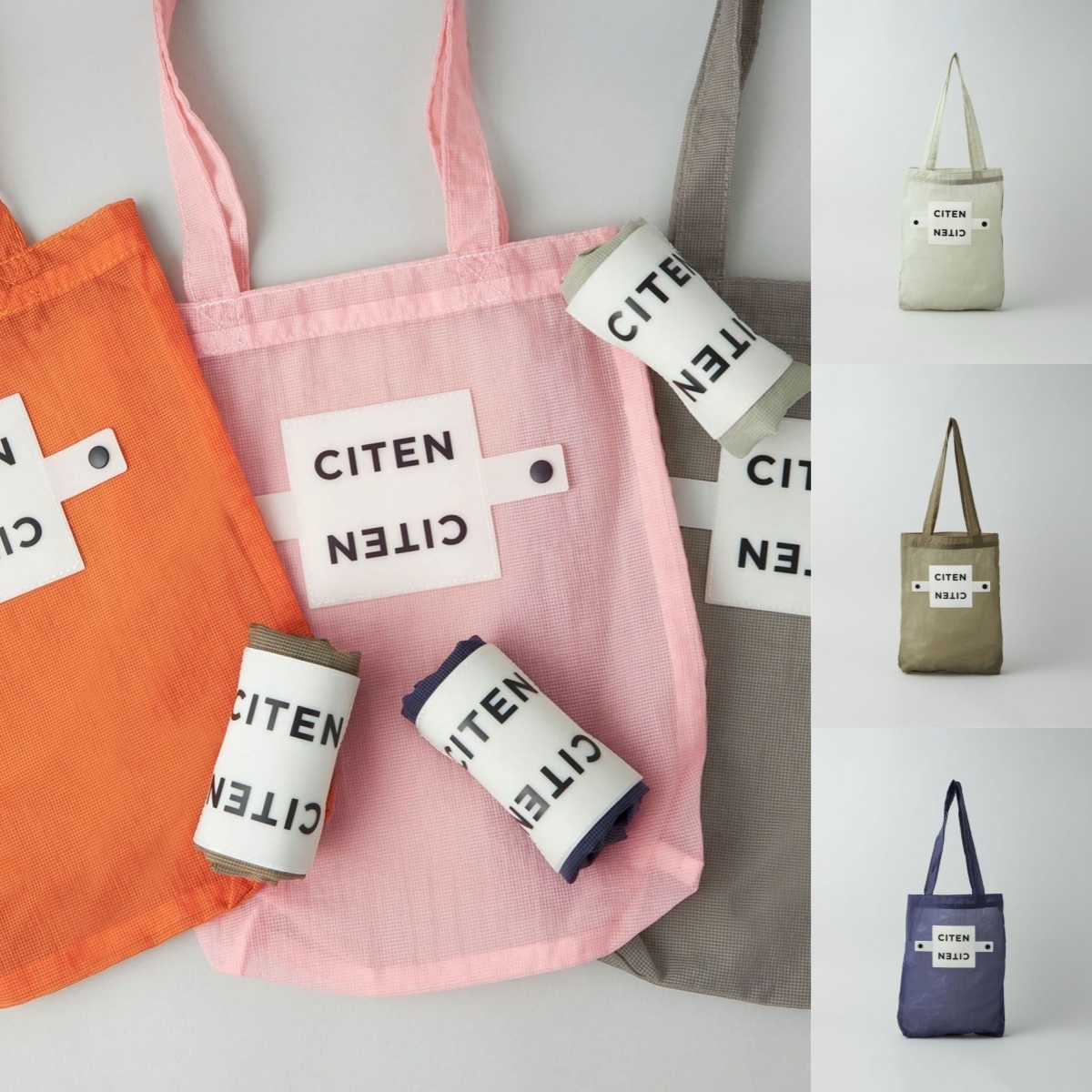 預購┃日本 CITEN 捲捲收納 輕量 抗撕裂 托特包 手提袋 環保袋 購物袋 小