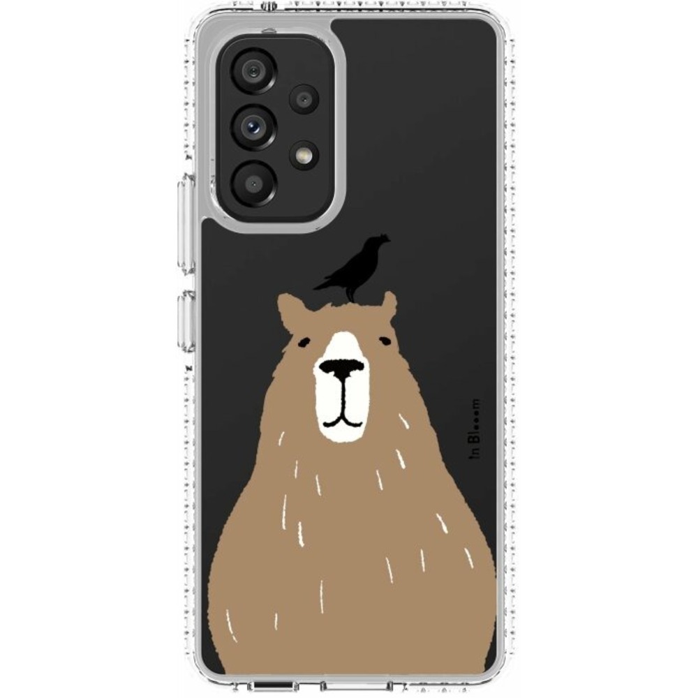 inblooom x The Hood Golden Case-Samsung Galaxy A53/inBlooom Zoo/Capybara and Crested Myna