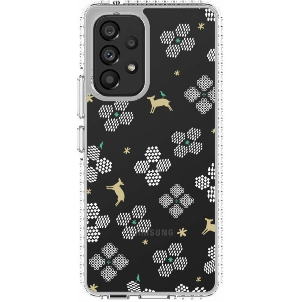 inblooom x The Hood Golden Case-Samsung Galaxy A53/Blooming Field/Bright White