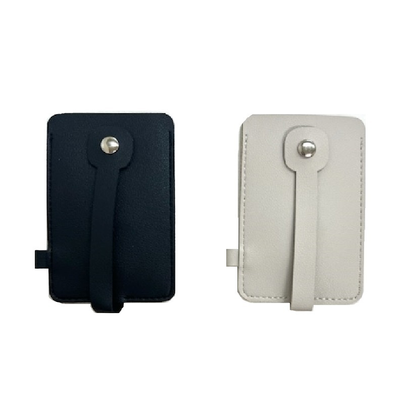 仿皮證件套/附鑰匙圈 黑、米