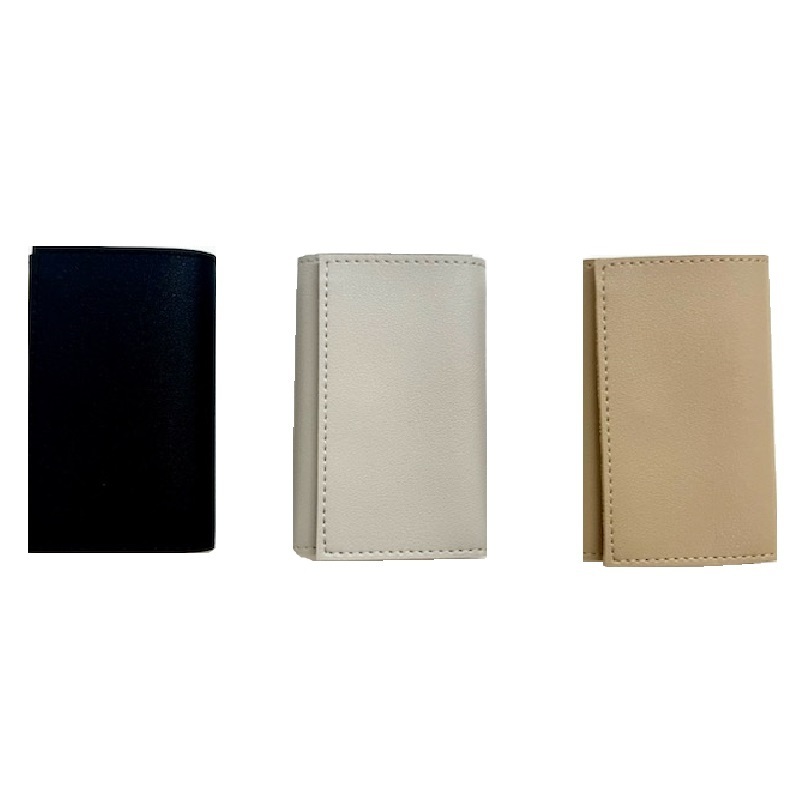 仿皮鑰匙包/黑、灰、米