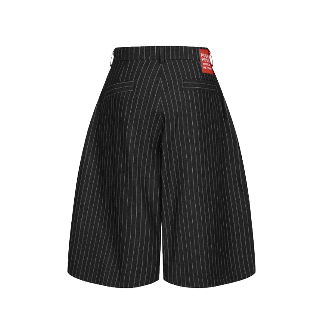 PUSH PUSH PP PINSTRIPE JORT 條紋七分褲| FLOMMARKET