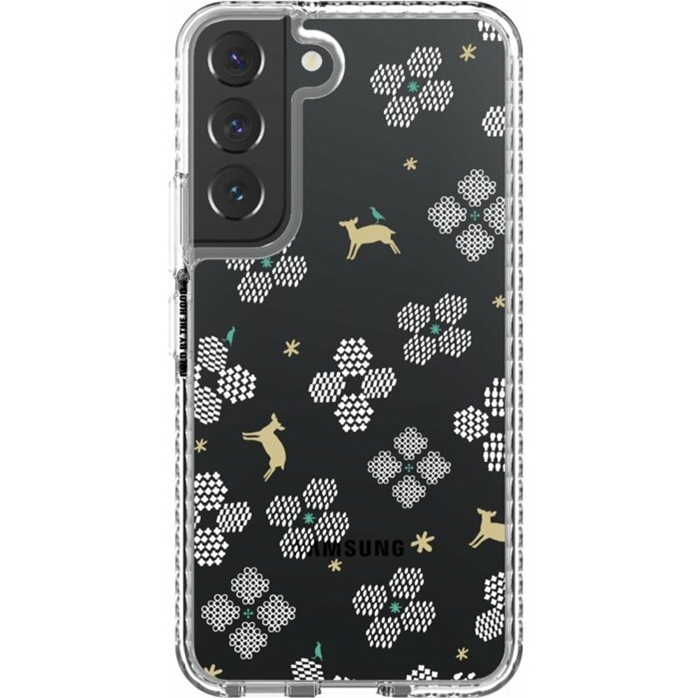 inblooom x The Hood Golden Case-Samsung Galaxy S22/S22+/Blooming Field/Bright White