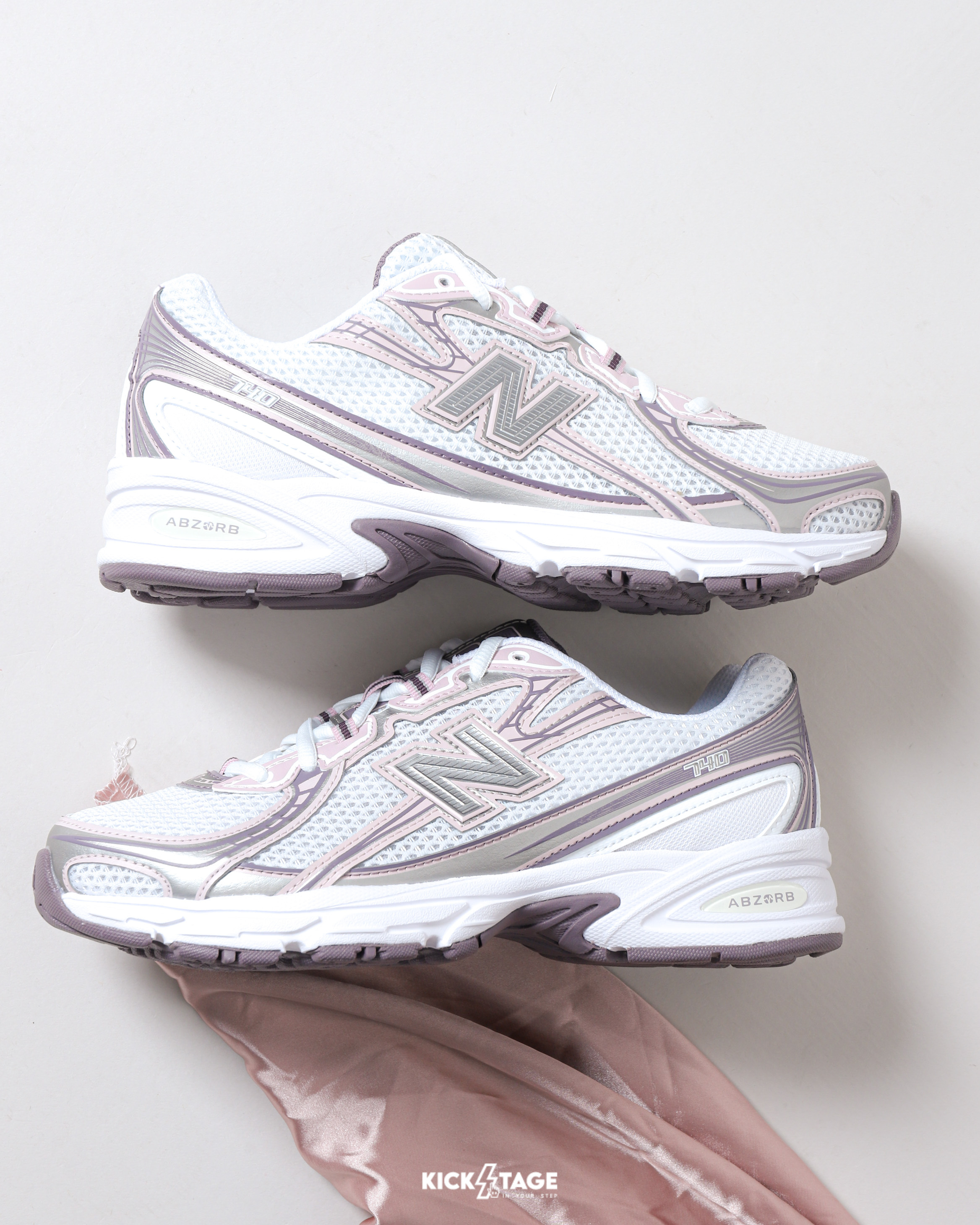 男女鞋 NEW BALANCE 740 銀粉紫 網布 透氣 復古 老爹鞋 休閒鞋【U740PK2】NB740