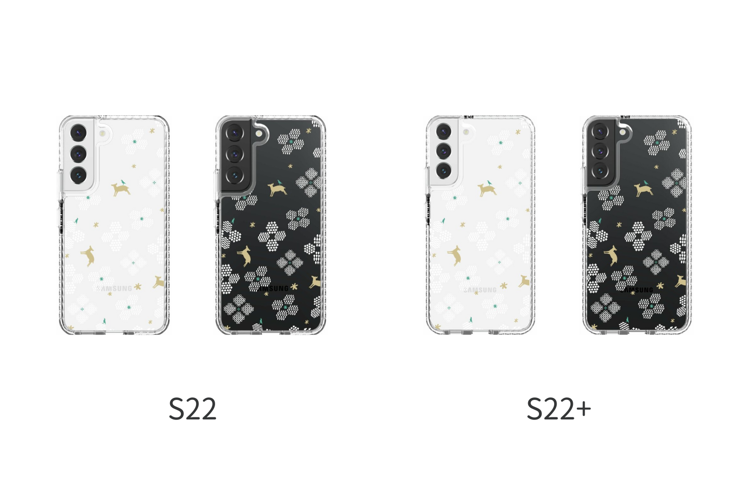 印花樂聯名三星手機殼/Samsung Galaxy S22/S22+/花開原野/透白