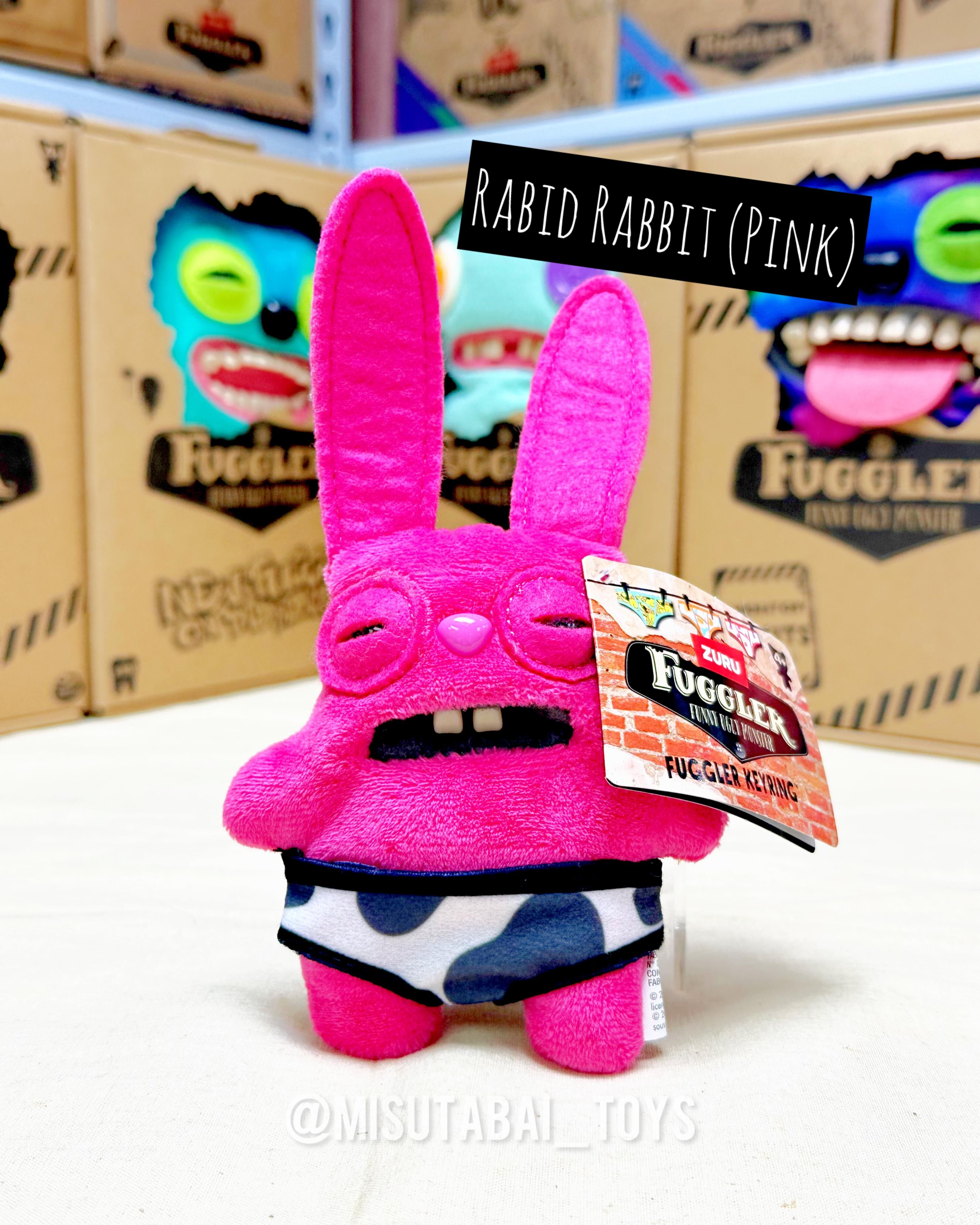 FG74126 Fuggler Key Ring S4 - Rabid Rabbit (Pink)