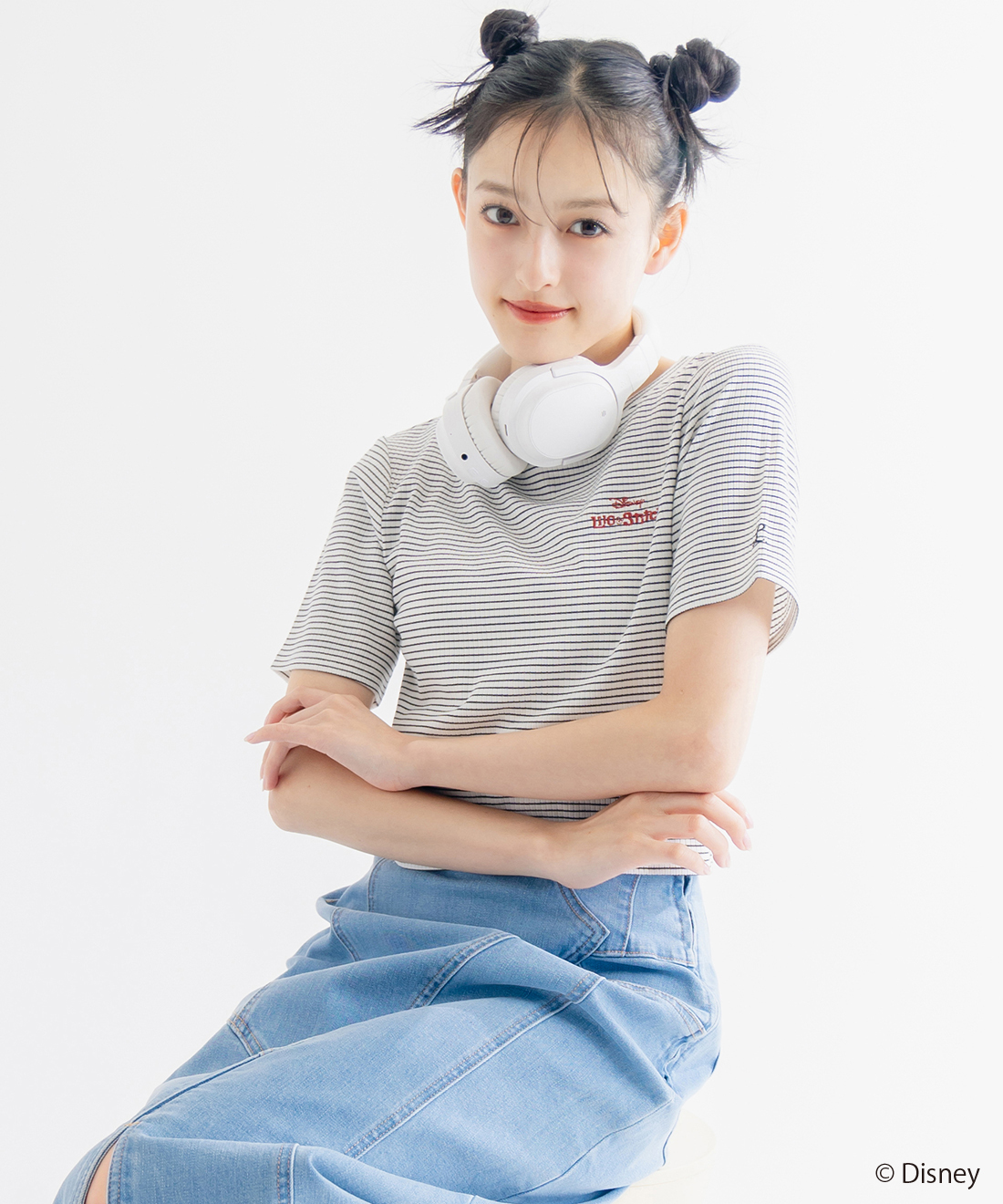 [預購] LILLIAN CARAT 「Lilo & Stitch」頭巾+T恤套裝