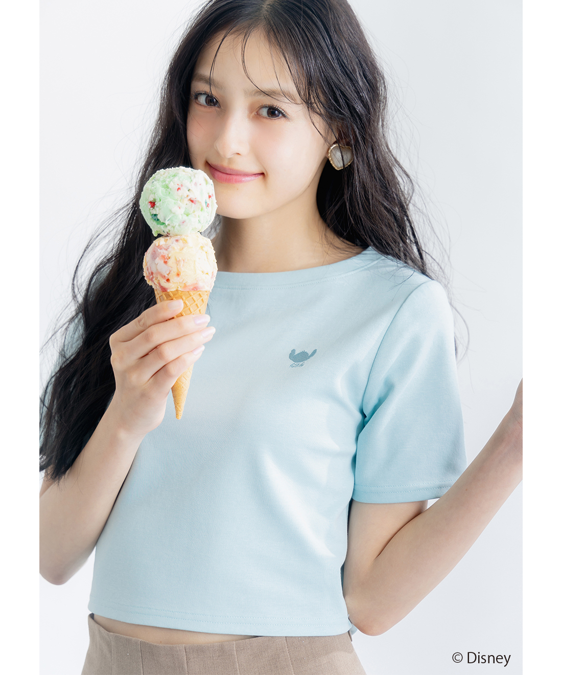 [預購] LILLIAN CARAT 「Lilo & Stitch」頭巾+T恤套裝