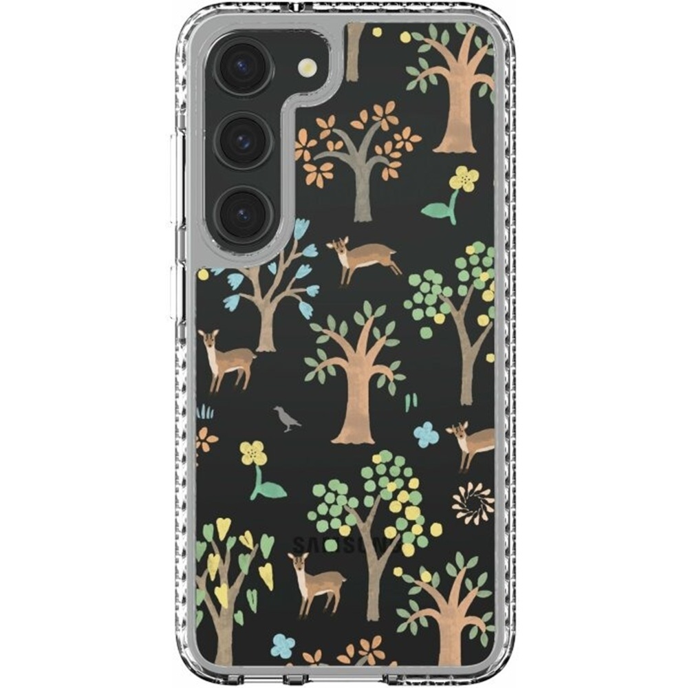 inblooom x The Hood Golden Case-Samsung Galaxy S23/S23+/S23 Ultra/Formosan Muntjac in Mountains/Sunny Day