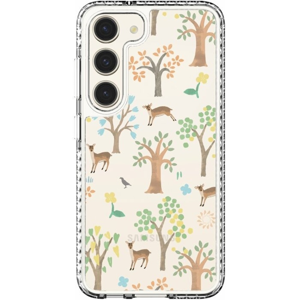 inblooom x The Hood Golden Case-Samsung Galaxy S23/S23+/S23 Ultra/Formosan Muntjac in Mountains/Sunny Day