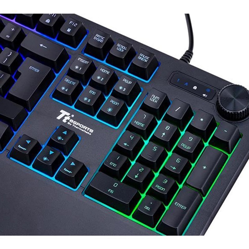 米特3C數位–曜越 PurePlay RGB 薄膜鍵盤 (中刻版本)/EKB-PUP-MBBLTC-01