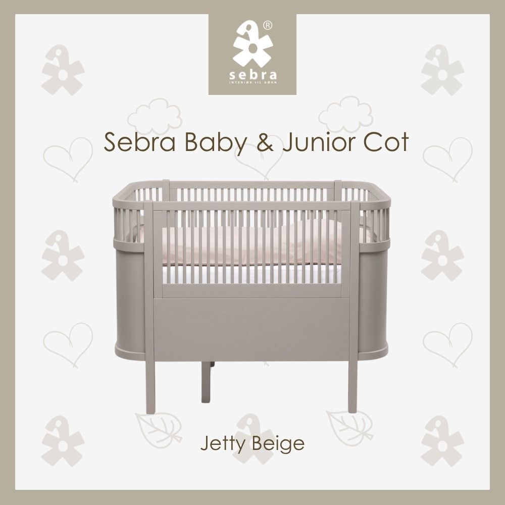 Sebra Baby & Jr Cot - Jetty Beige