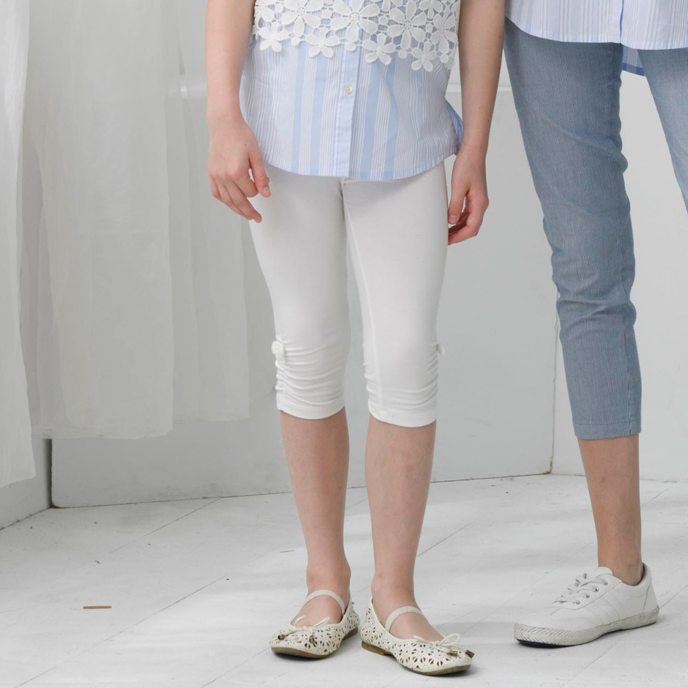 PIPPY小蝴蝶彈力棉緊身內搭褲 米白