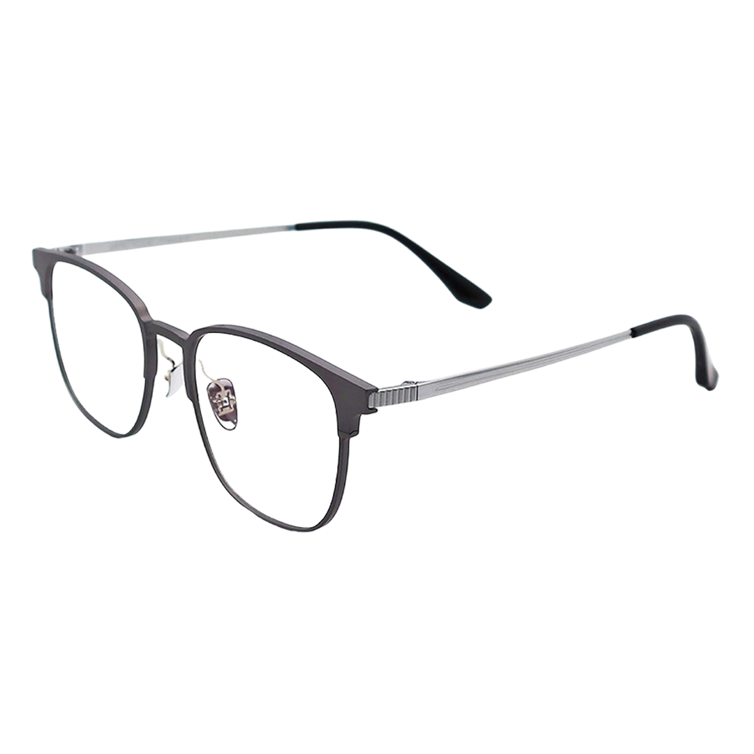 圓方框鈦合金磁吸套鏡式眼鏡 (2色) 42HV29801TI