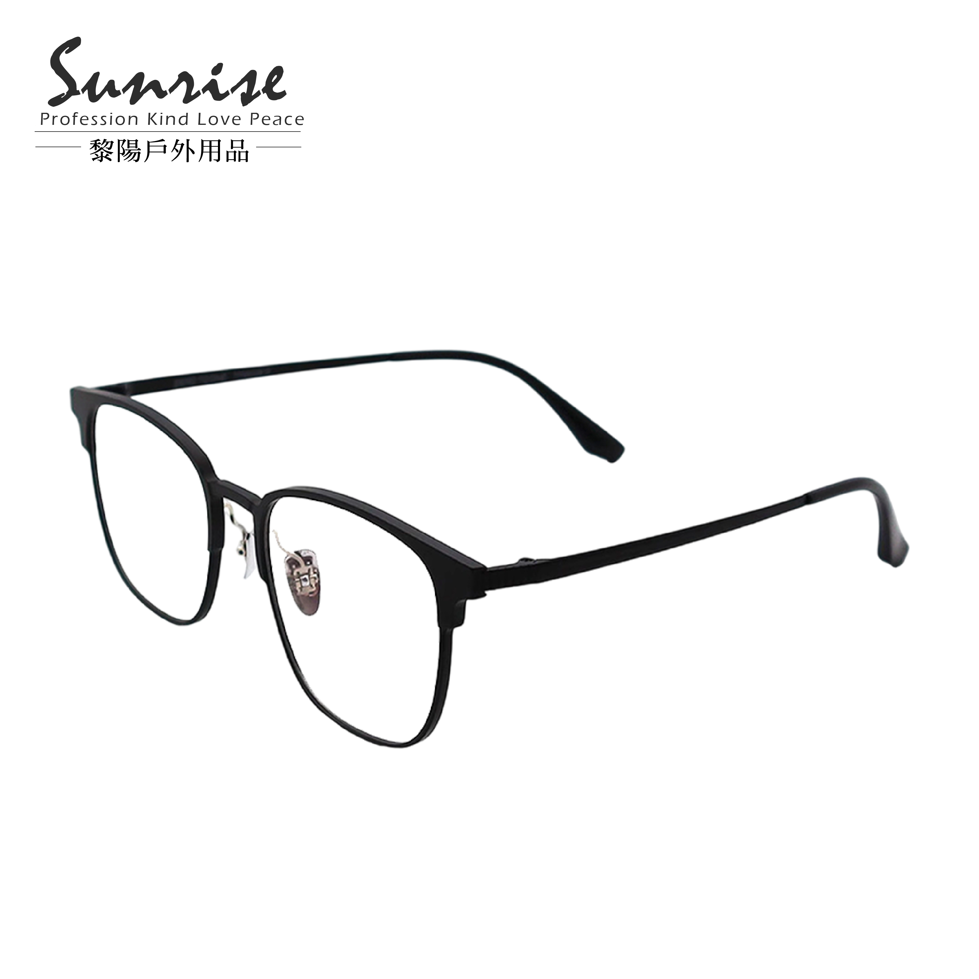 圓方框鈦合金磁吸套鏡式眼鏡 (2色) 42HV29801TI