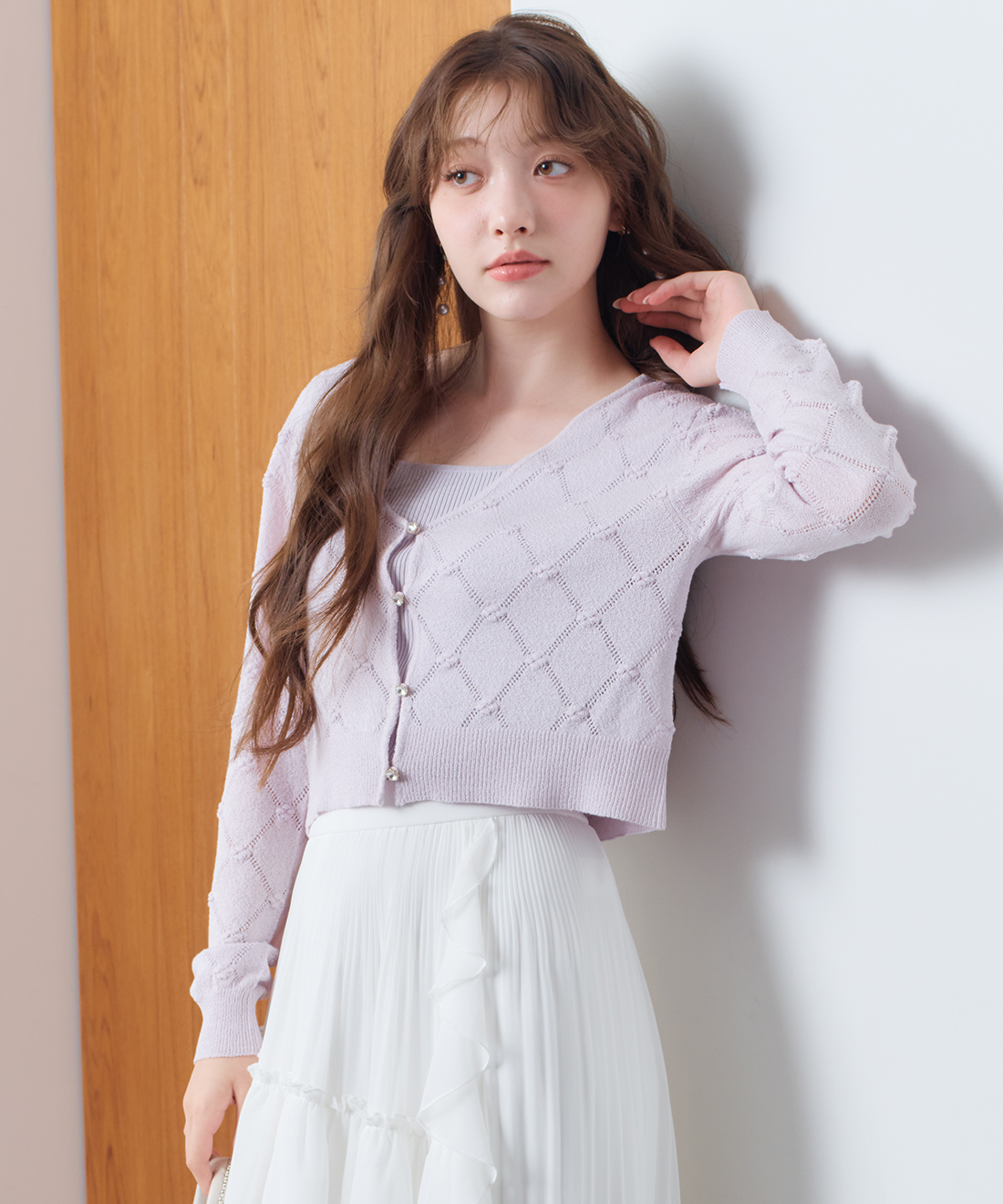 [預購] 折扣 LILLIAN CARAT 開襟衫和羅紋針織套裝