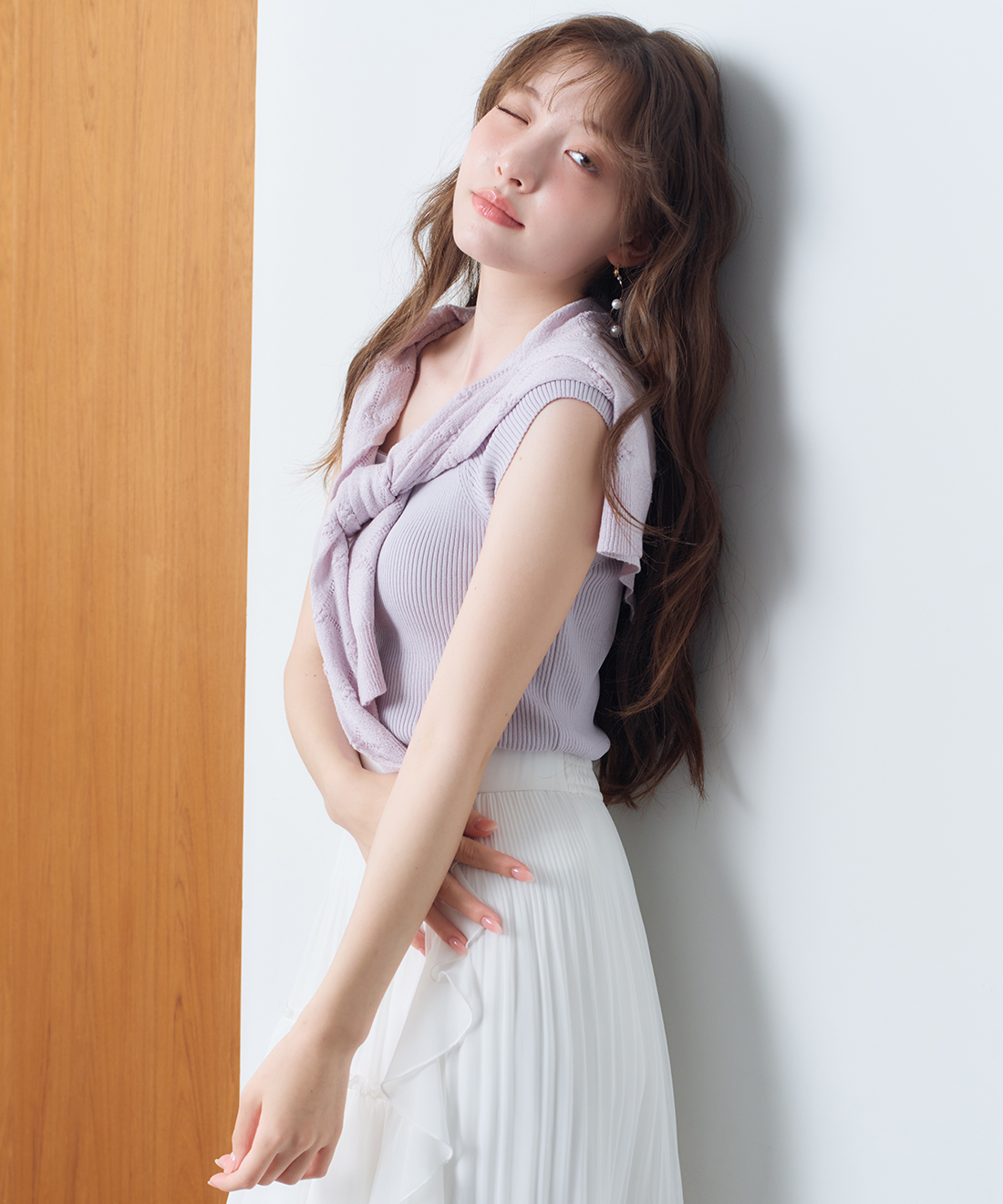 [預購] 折扣 LILLIAN CARAT 開襟衫和羅紋針織套裝