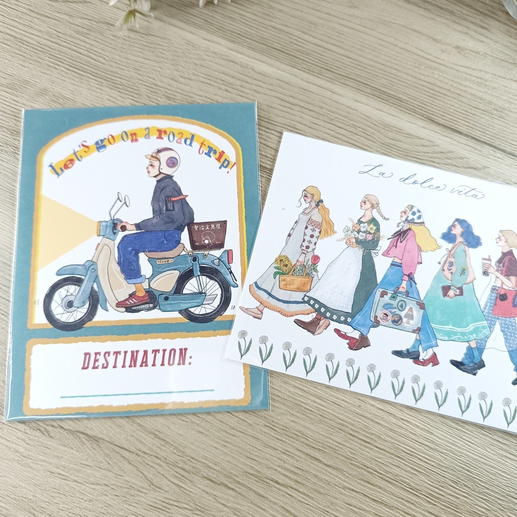 甜蜜生活．我們快樂地向前走系列 明信片 共2款