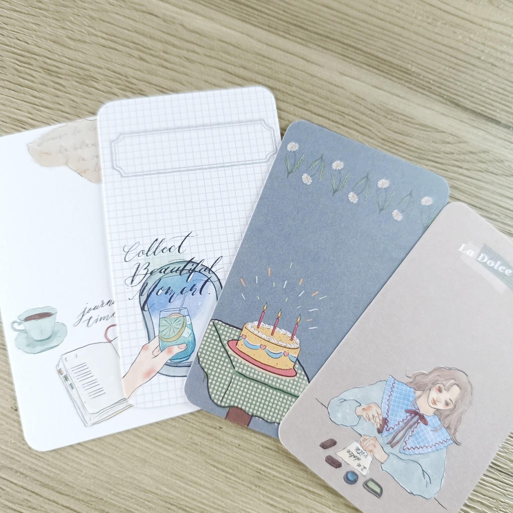 甜蜜生活．日常拼貼 溫暖祝福小卡組