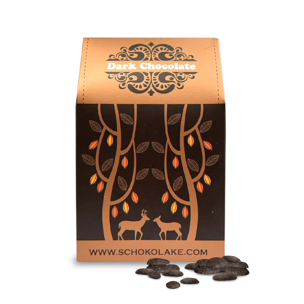 65%黑巧克力鈕扣豆100g