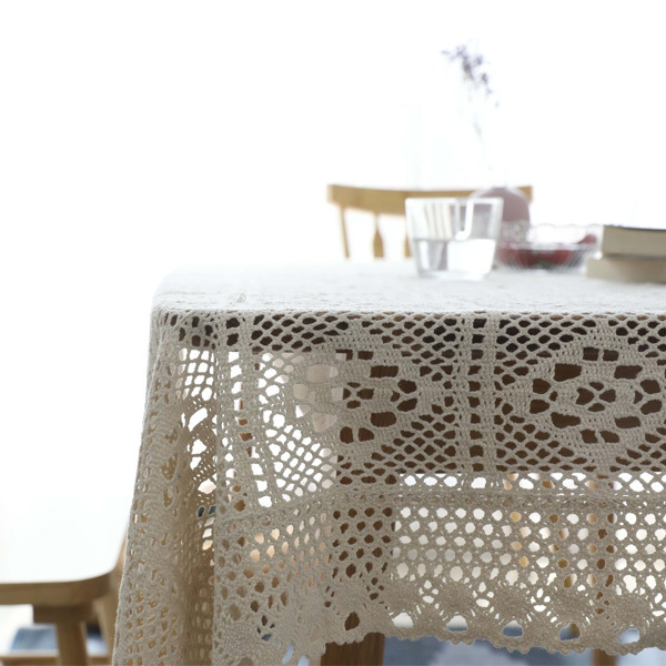 方格鈎針編織桌布