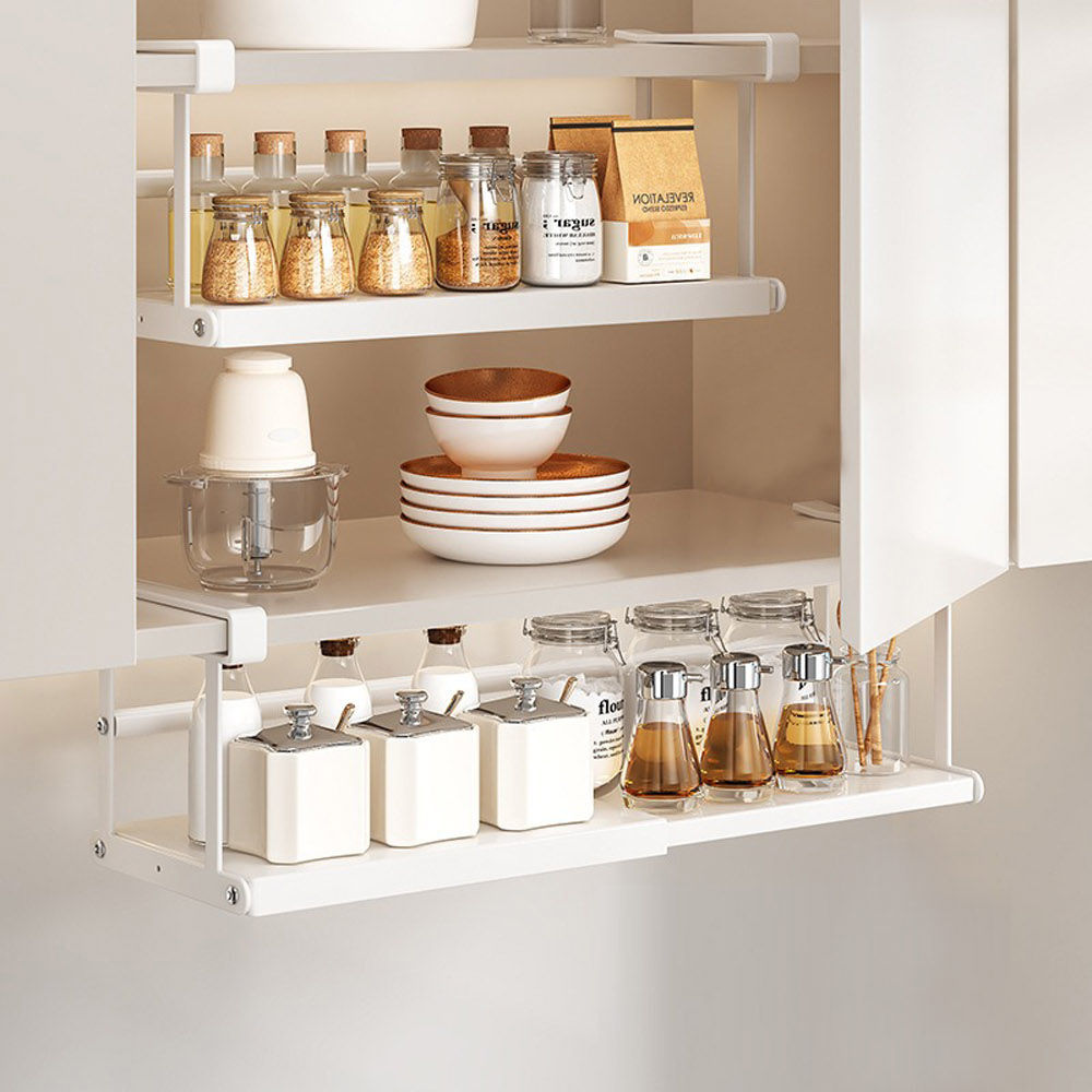 【AOTTO】多功能可伸縮櫥櫃懸掛收納架(KC-007)