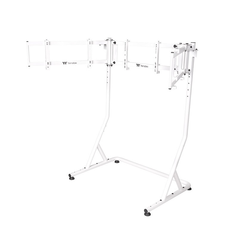 米特3C數位–Thermaltake 曜越 三螢幕賽車支架-進階版(加高加寬，適用外加3D動態模擬器)黑/白