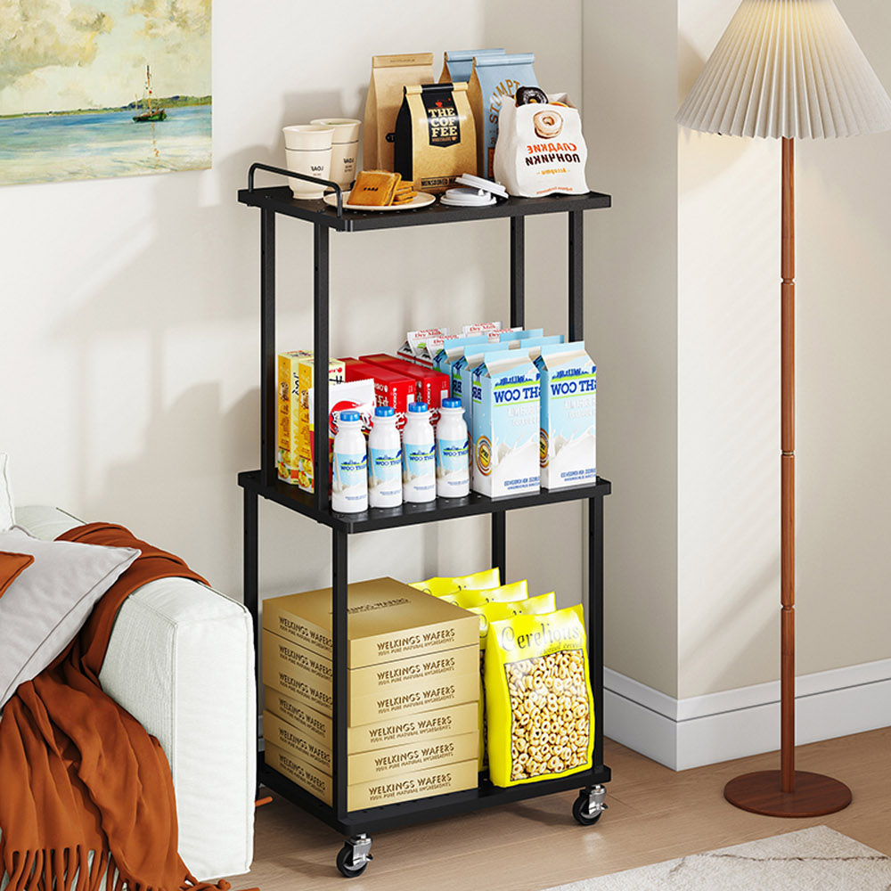 【AOTTO】多功能三層附輪廚房電器置物架(KC-008)