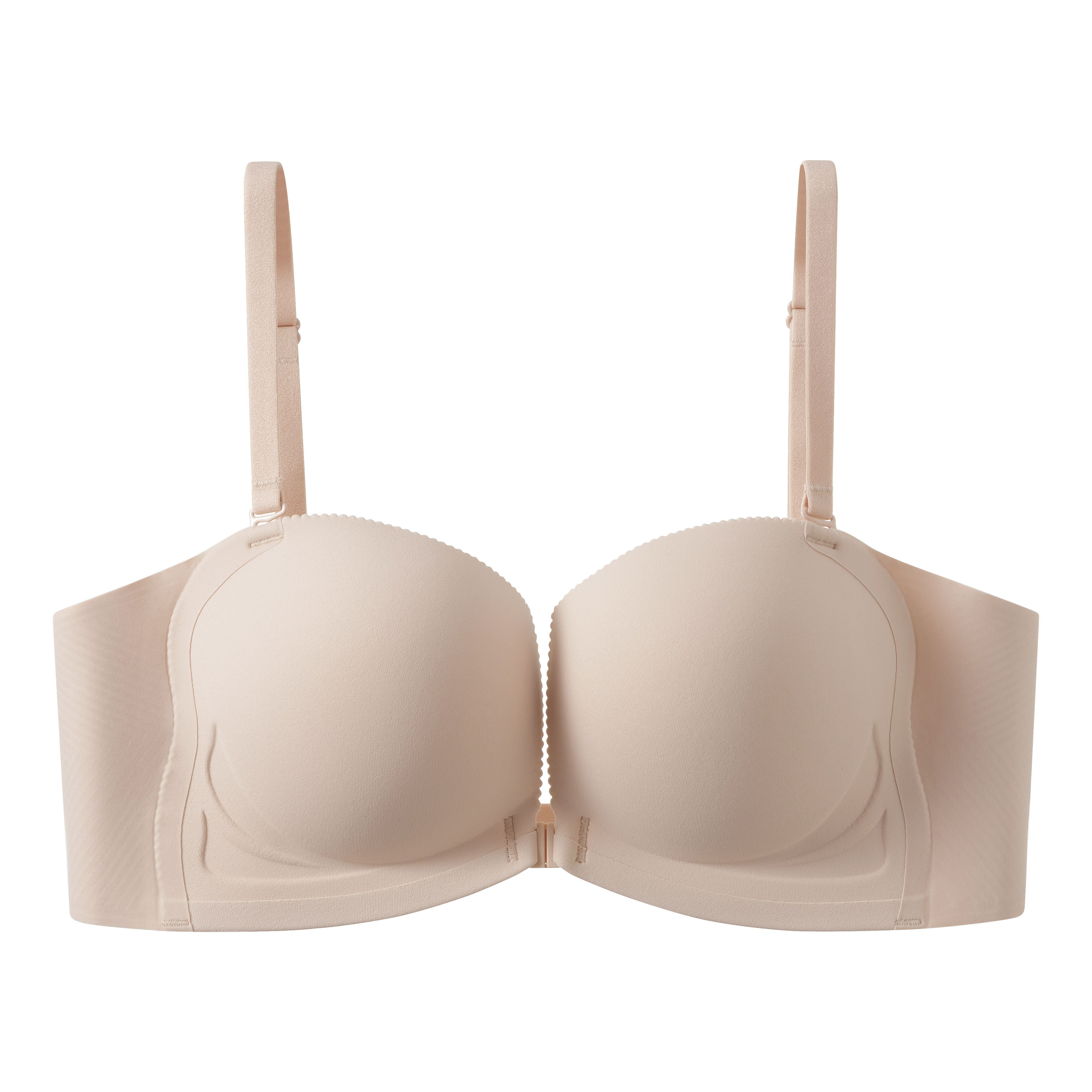 專利前扣可調節無鋼圈內衣套裝-膚色 (3色) 內衣+內褲