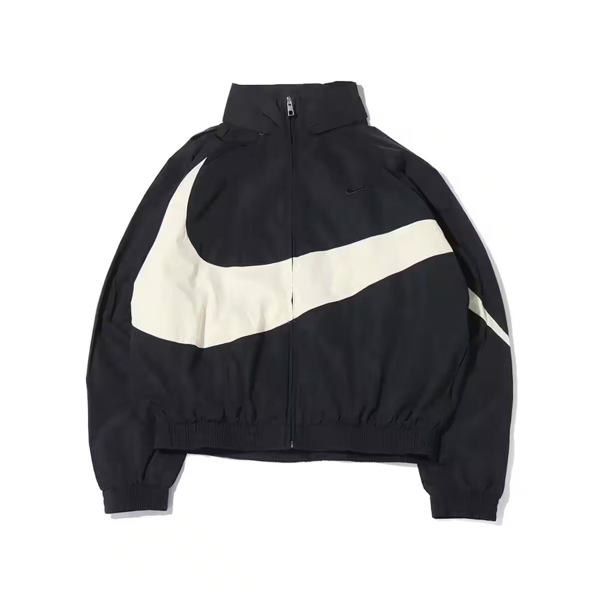 Nike Swoosh 黑色白勾 / 白色橘勾 亞版連帽風衣外套 FB7878