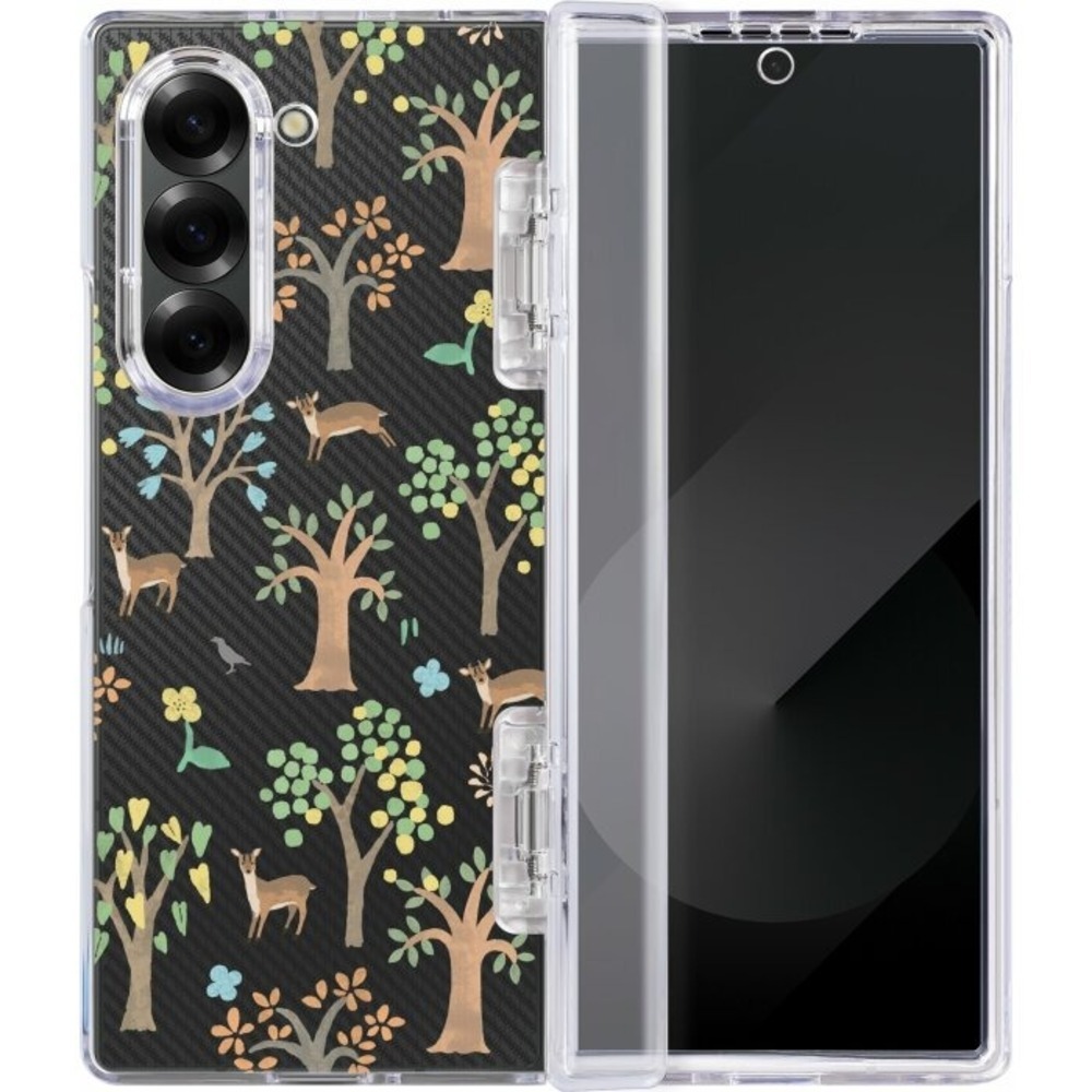 inblooom x The Hood Hybrid Z Case-Samsung Galaxy Z Fold6/Formosan Muntjac in Mountains/Sunny Day