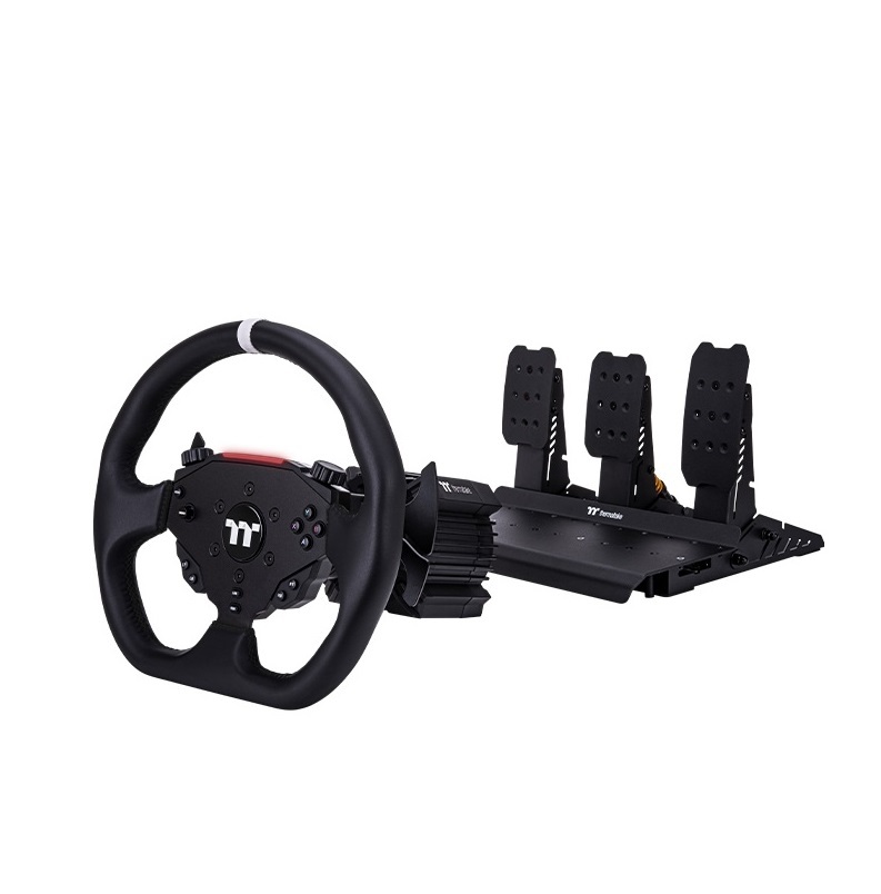 米特3C數位–曜越 模擬駕駛艙 G6 直驅賽車方向盤搭配腳踏板組合/GRB-G6D-DGT3BB-01