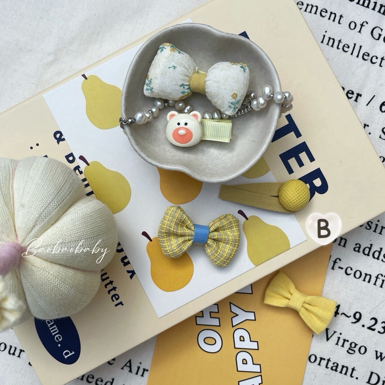 日光小黃髮夾組