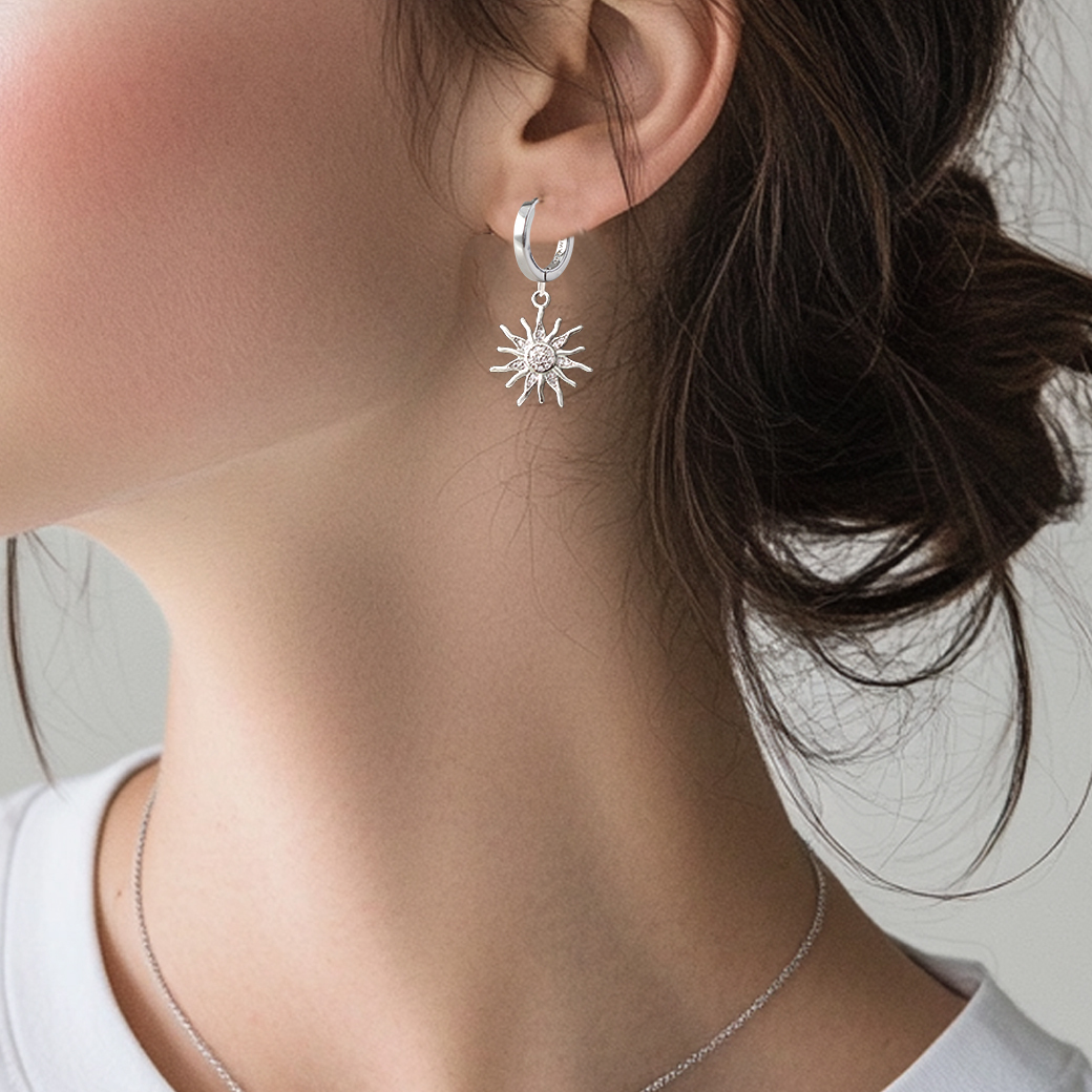 閃耀太陽．吊飾耳環