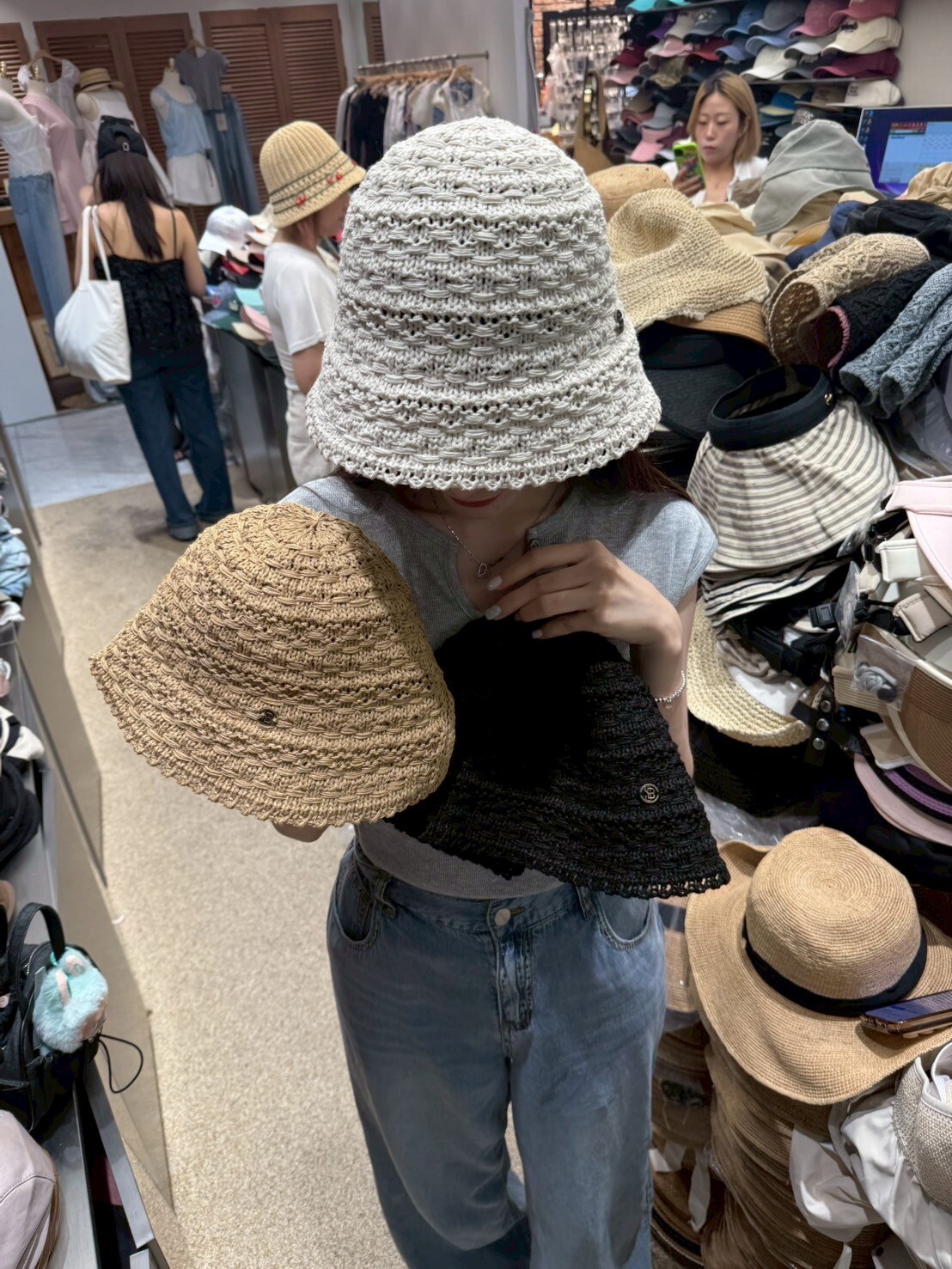 TH4498 透氣全針織漁夫帽