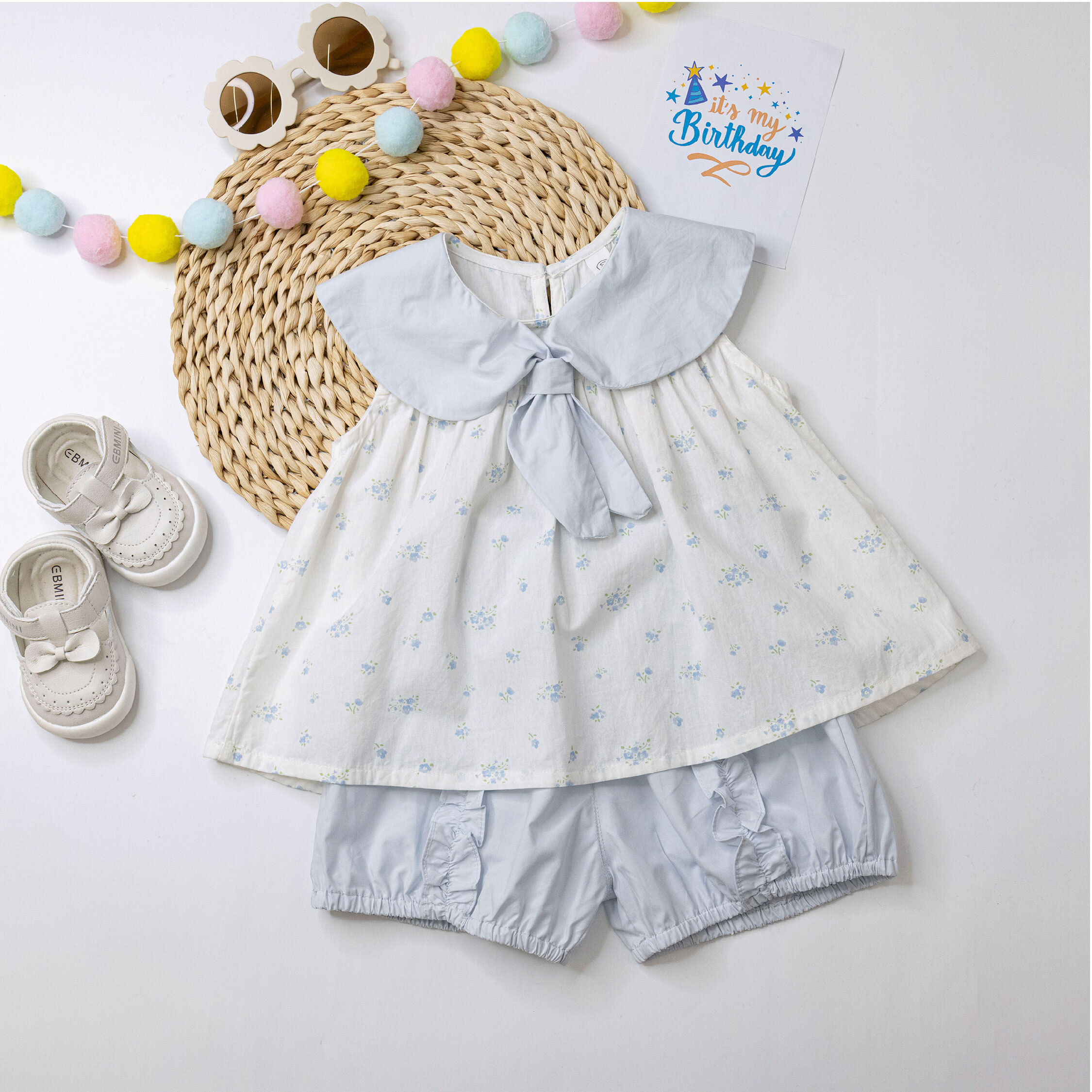 【H50516】日系小花領結設計套裝