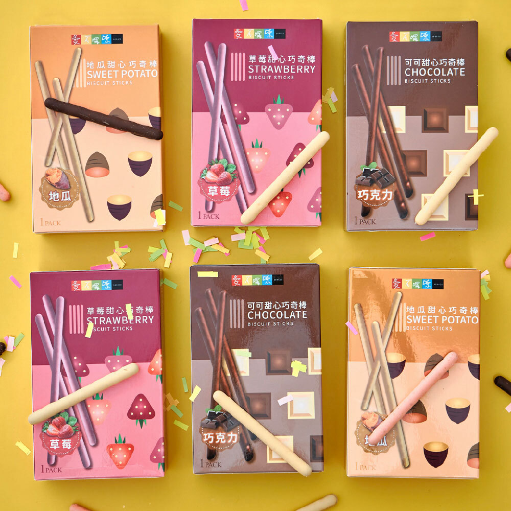 愛不囉嗦｜甜心巧奇棒 - 口味任選 ( 可可 /草莓 /地瓜 )