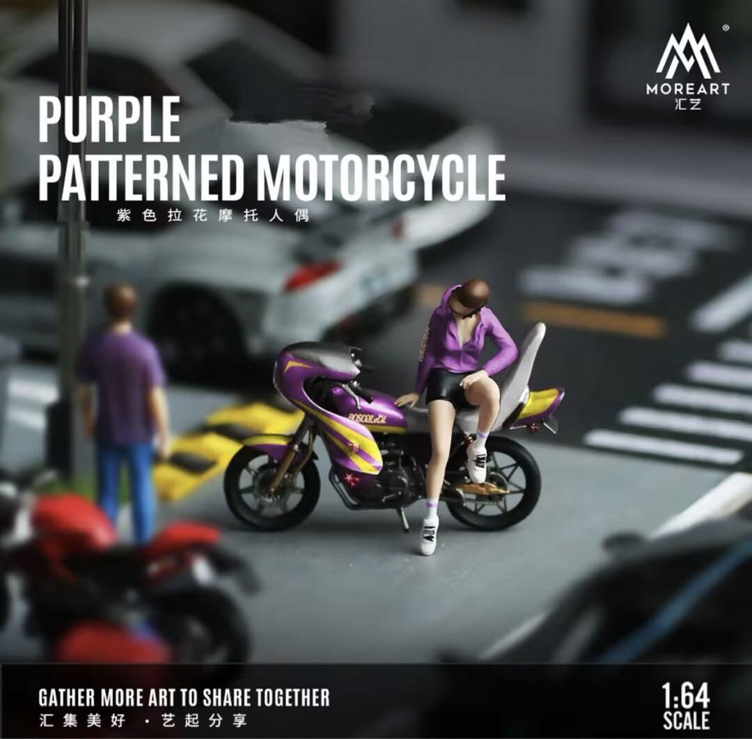 MOREART FIGURE PURPLE BOSOZOKU PATTEREND MOTORCYCLE