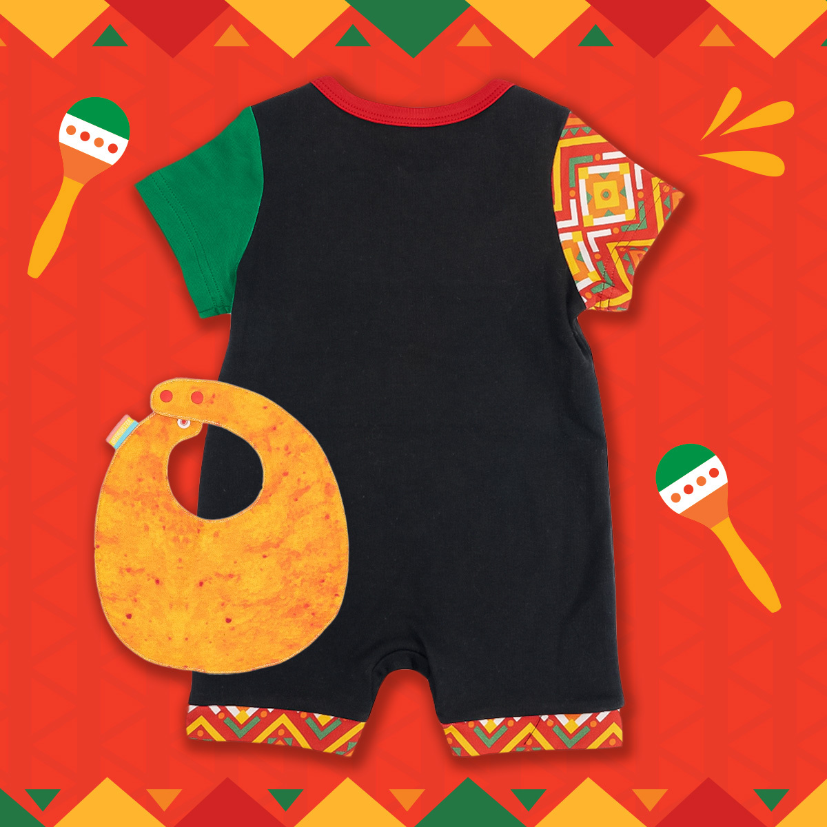 OMYMONSTER 型爆Charm B短袖連身衣連口水肩