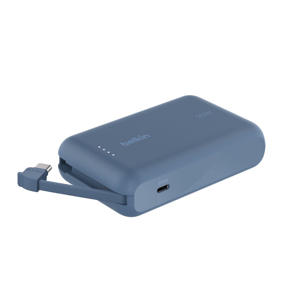 BoostCharge Power Bank 10K with Integrated Cable