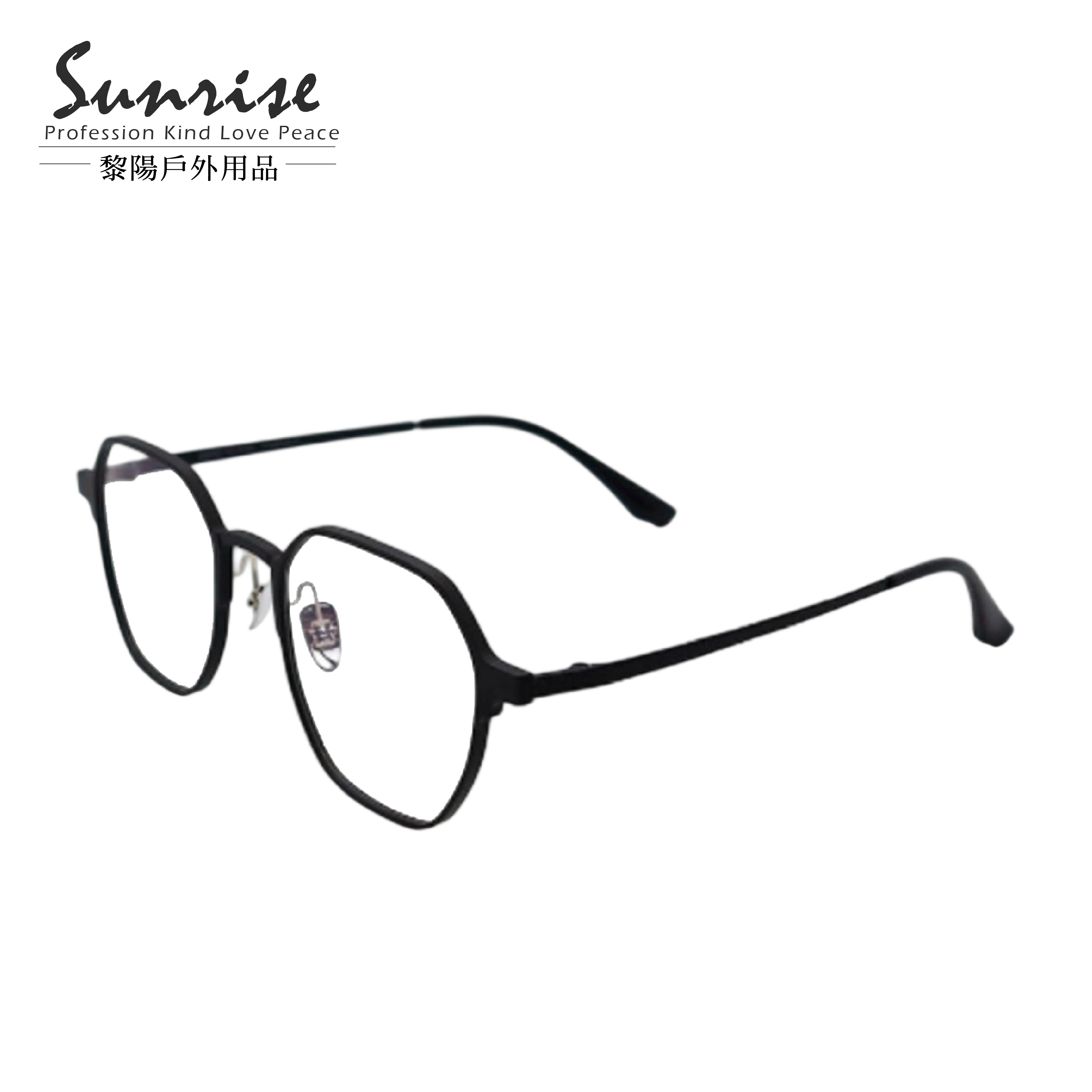 六角框鈦合金磁吸套鏡式眼鏡 (2色) 42HV29805TI