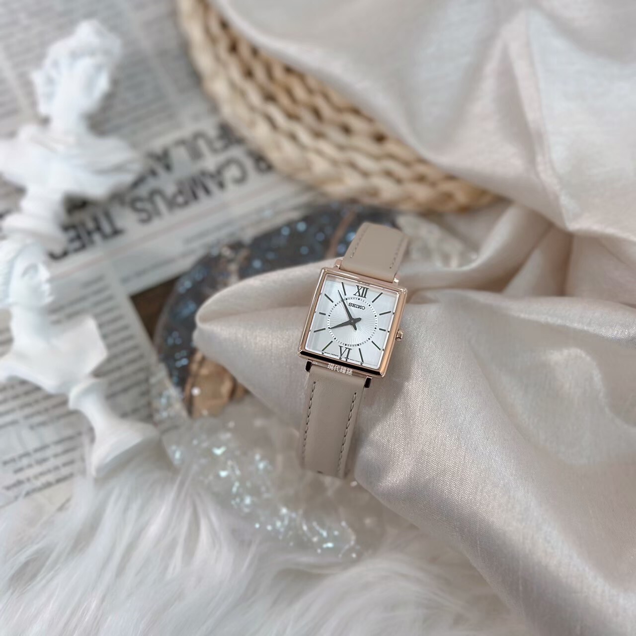 【SEIKO 】CS系列方形時尚腕錶(皮帶款) 4N30-00N0W  25.1mm 現代鐘錶