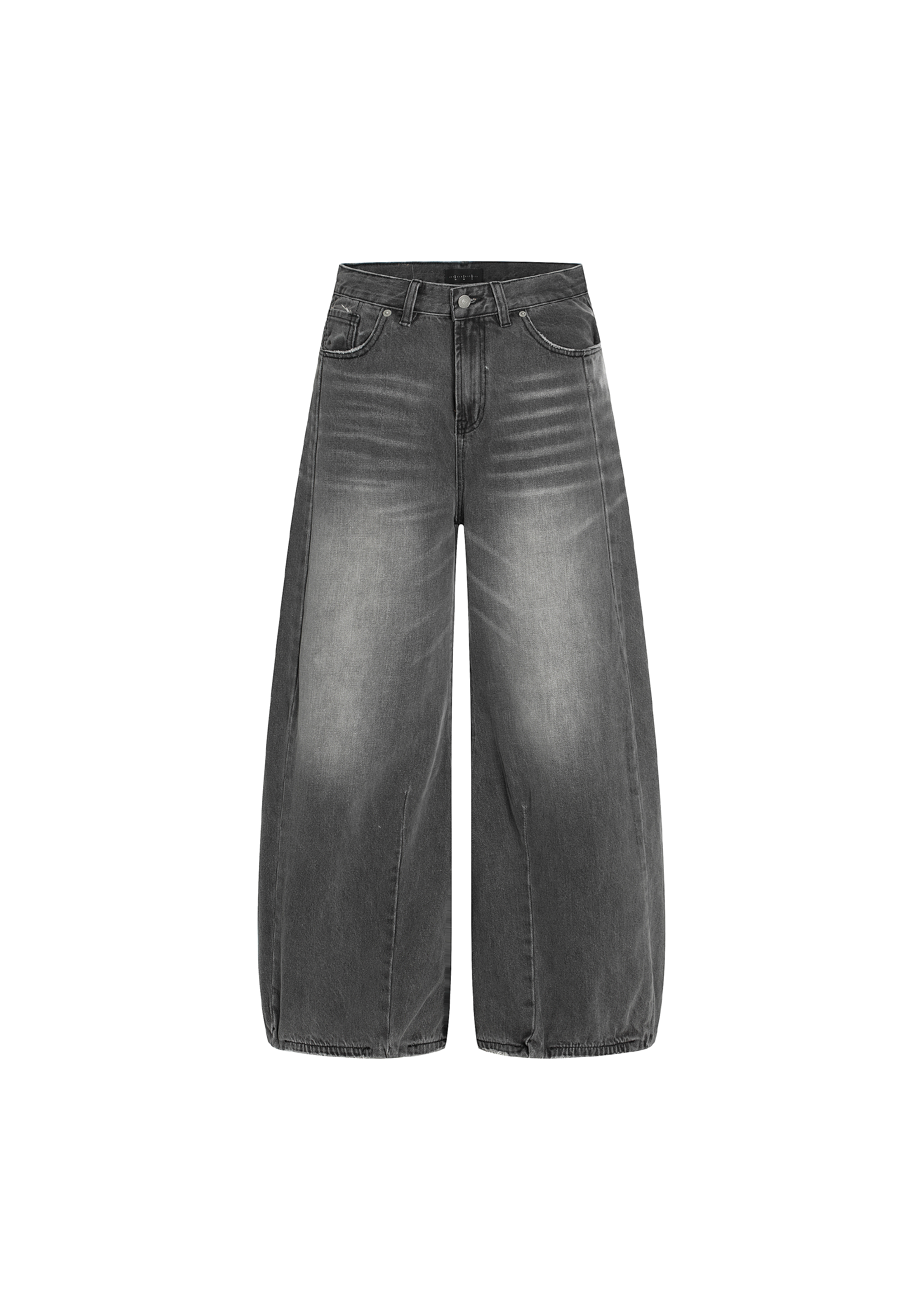 - SIMPLEACTION - 美式復古水洗做舊彎刀牛仔褲