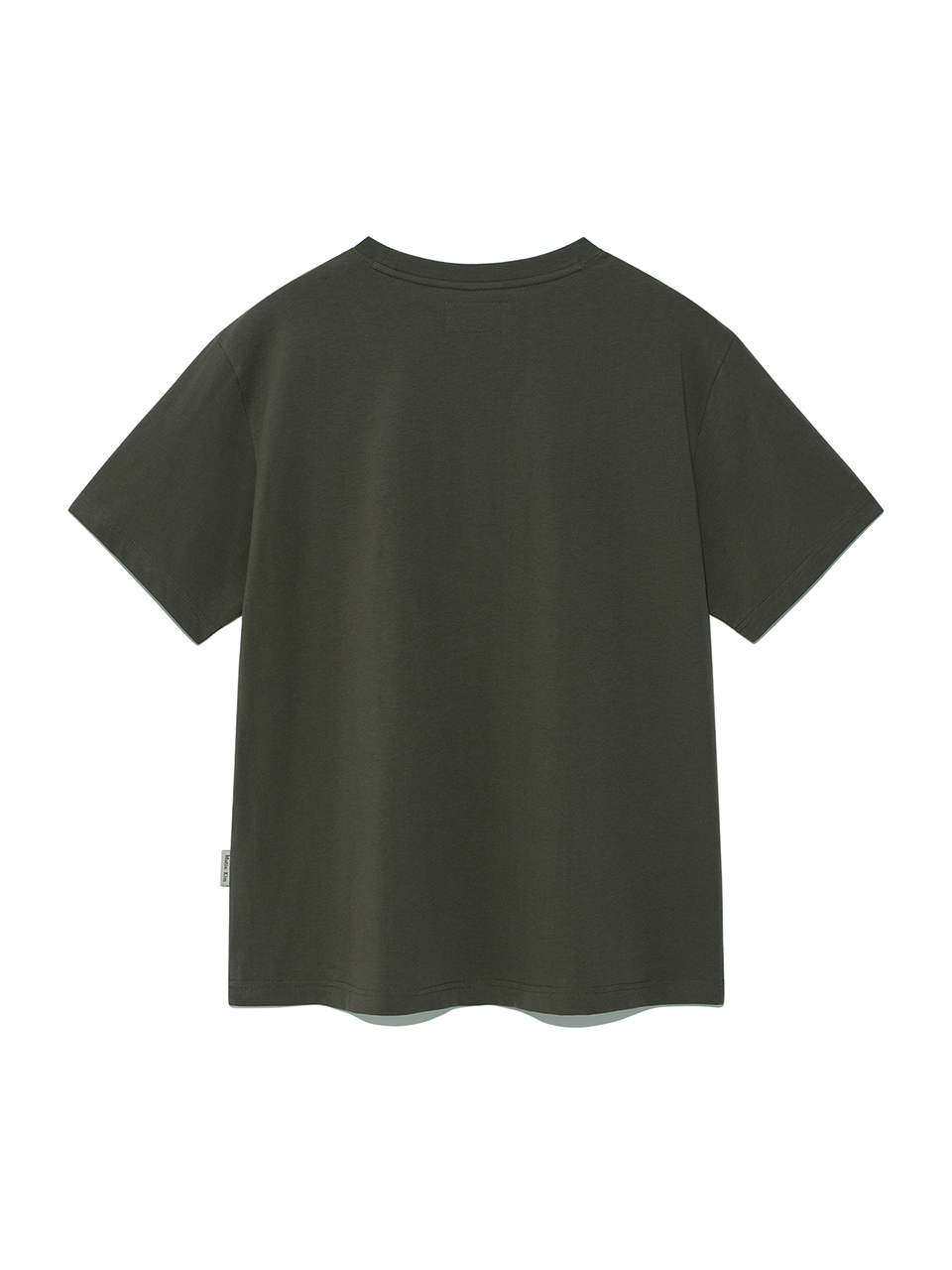 刺繡小LOGO寬版上衣 卡其