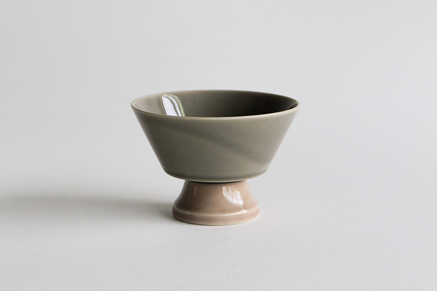 TOJIKI TONYA-Sonnet 高台甜點碗 / 灰