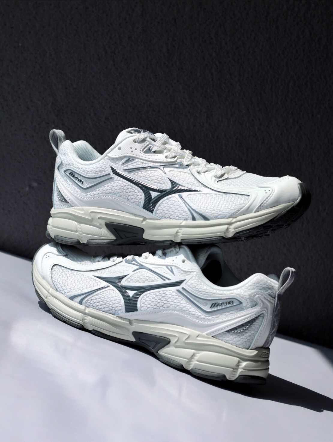 Mizuno Speed 10S White Gray 白灰 透氣緩震 復古運動鞋 D1GH240603