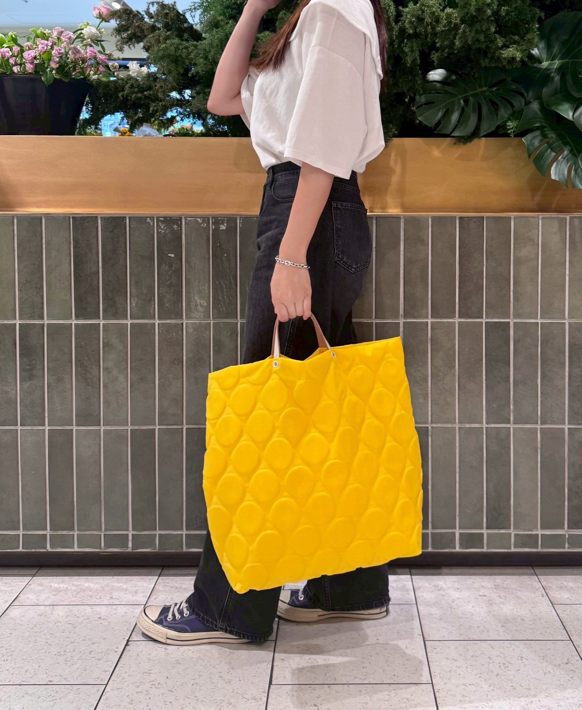 Bag'n'Noun 圓點包 M號 - 黃 (70020726YELLOW)