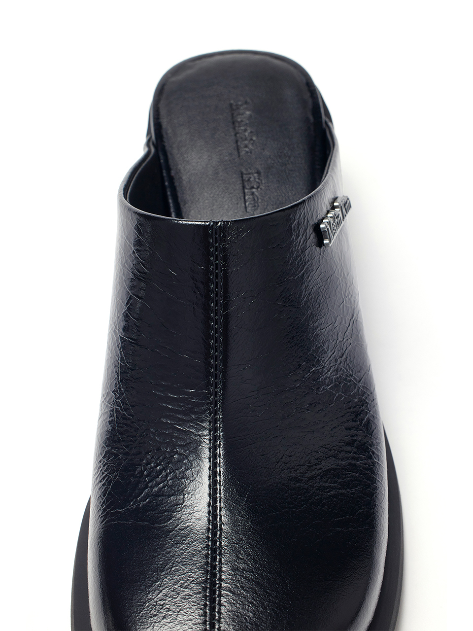 MATIN皮革樂福高跟鞋 黑色